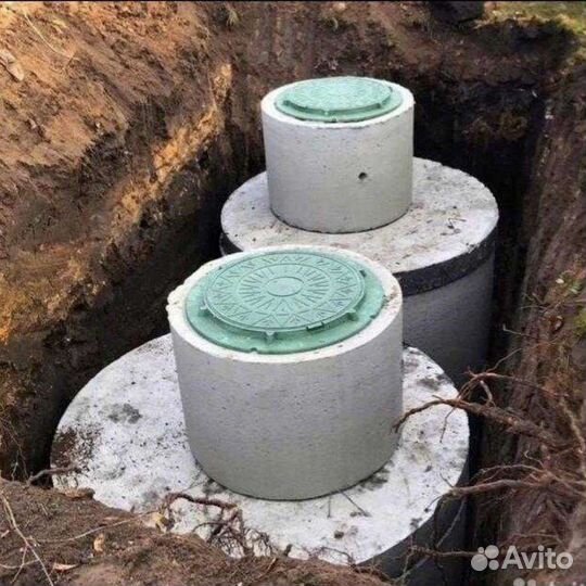 Установка септика бригадой с большим опытом