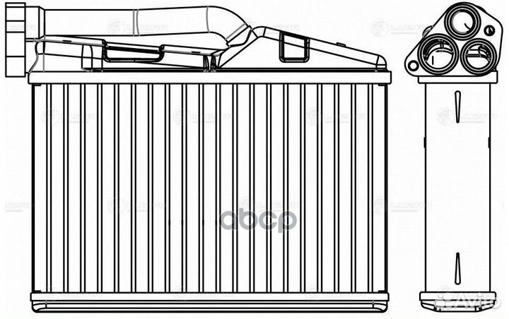 Радиатор печки BMW 5 (E39) 95 LRH2605 luzar