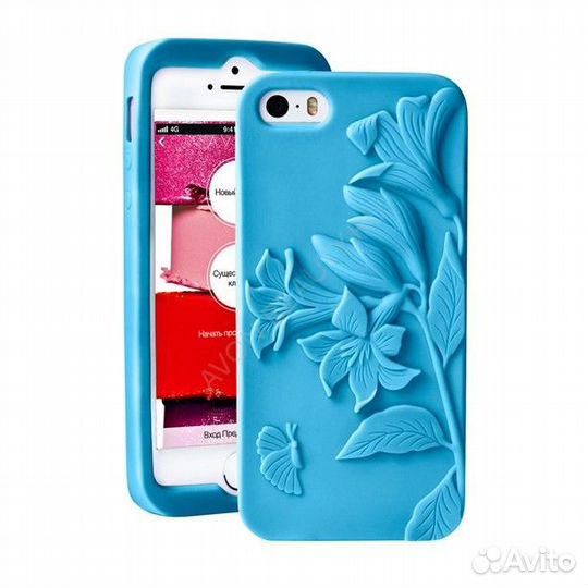 Силиконовый чехол на Айфон 4 и 5