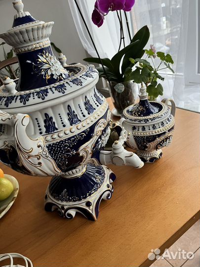 Самовар электрический гжель