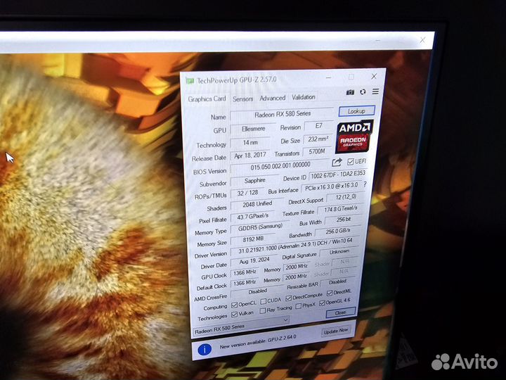 Sapphire RX 580 8Gb Nitro OC
