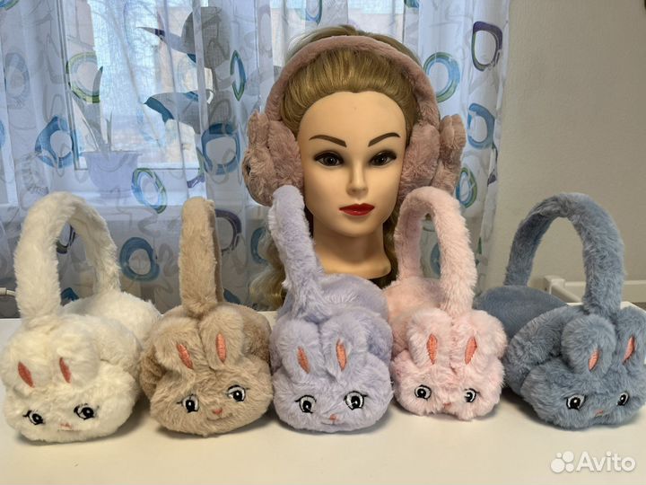 Теплые наушники для девочек