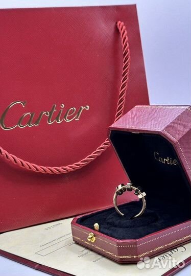 Золотое кольцо cartier гайка Ecrou de Cartier