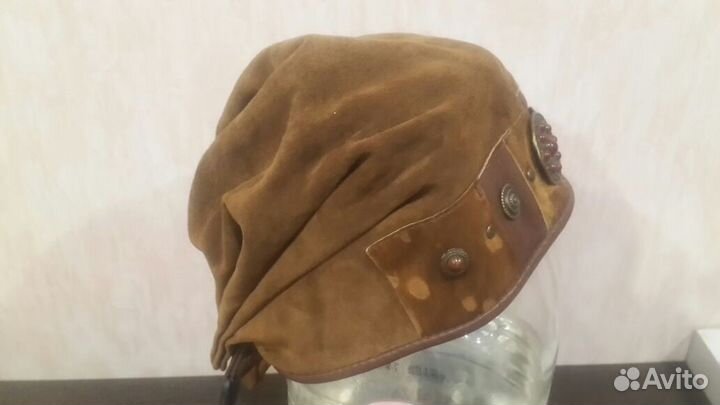 Шапка из натуральной замши