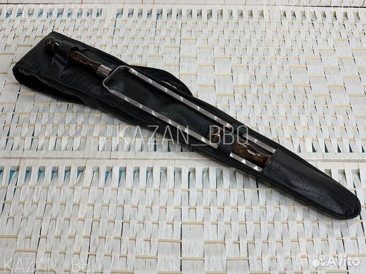 Набор шампуров в чехле из экокожи