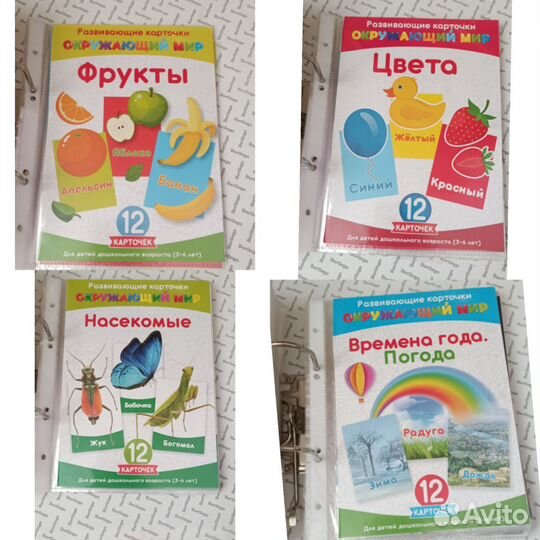 Папка с развивающими карточками