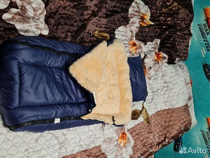 Зимний конверт в коляску до 3 лет