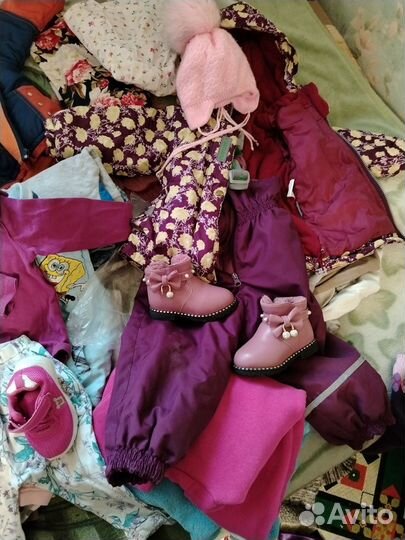 Детские вещи на девочку пакетом 86 92