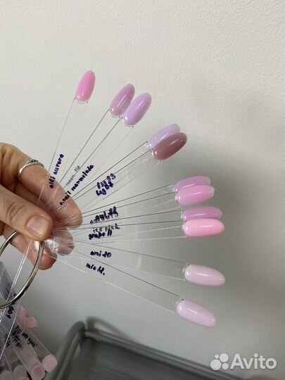 Гель-лаки(базы) для маникюра б/у (набор 36 шт)