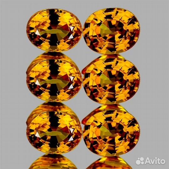 Сапфир натуральный 1,05Ct 4х3 6шт VVS Овал