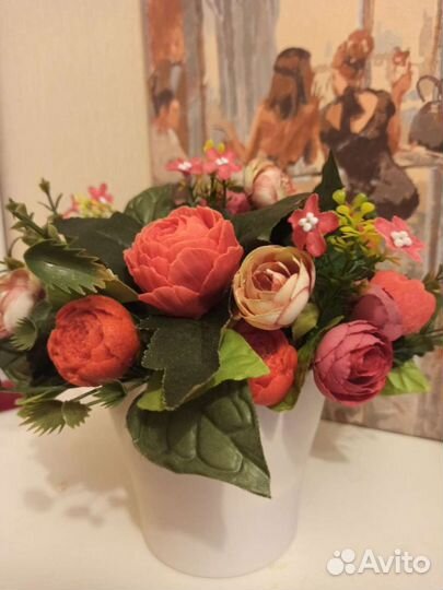 Букет цветов из мыла