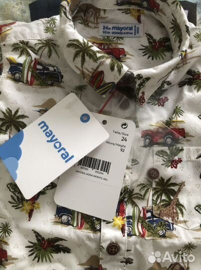 Рубашка Mayoral (новая) 92р