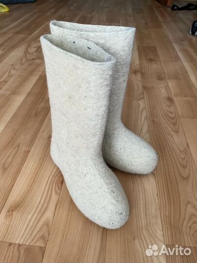 Валенки детские белые