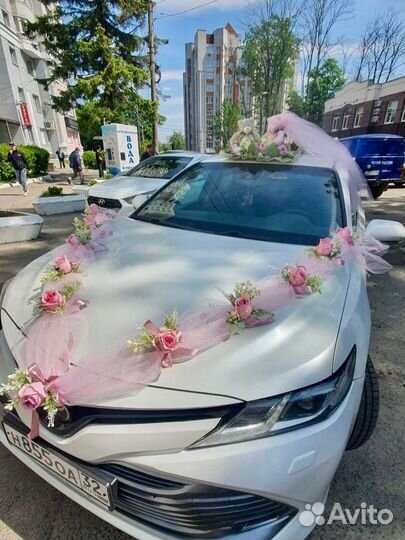 Украшения на машину на свадьбу с мишками