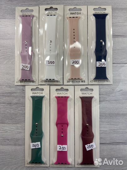 Ремешки Apple Watch силиконовые и миланская сетка