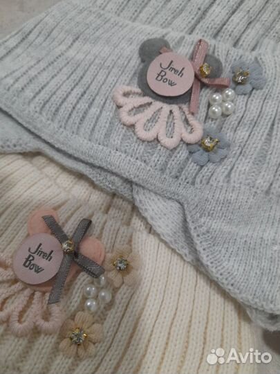 Шапка детская для девочки новые в наличии