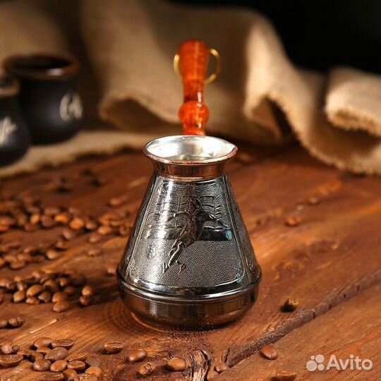 Турка для кофе медная 'Спорт', 0,3 л