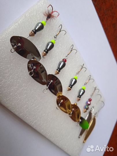 Вращающиеся блесна ручной работы