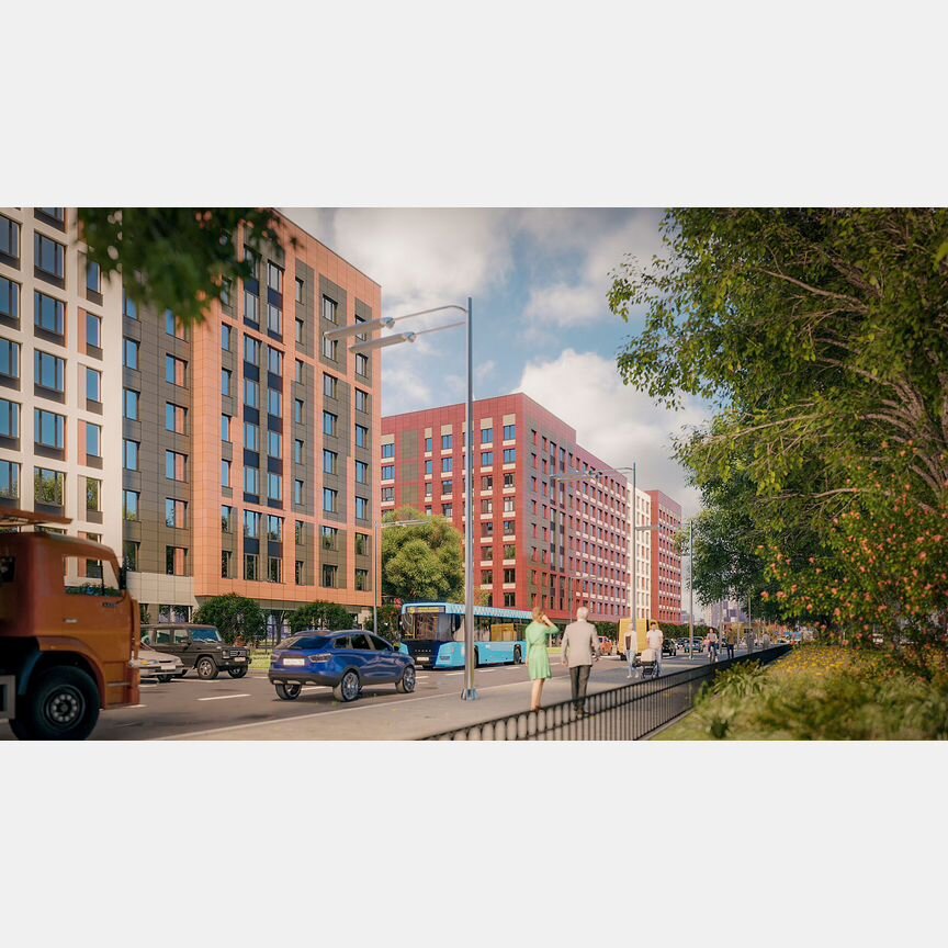 2-к. квартира, 57,4 м², 5/9 эт.