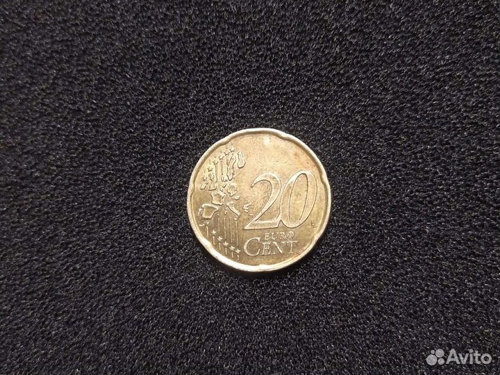 Евро цент Германия номинал 20