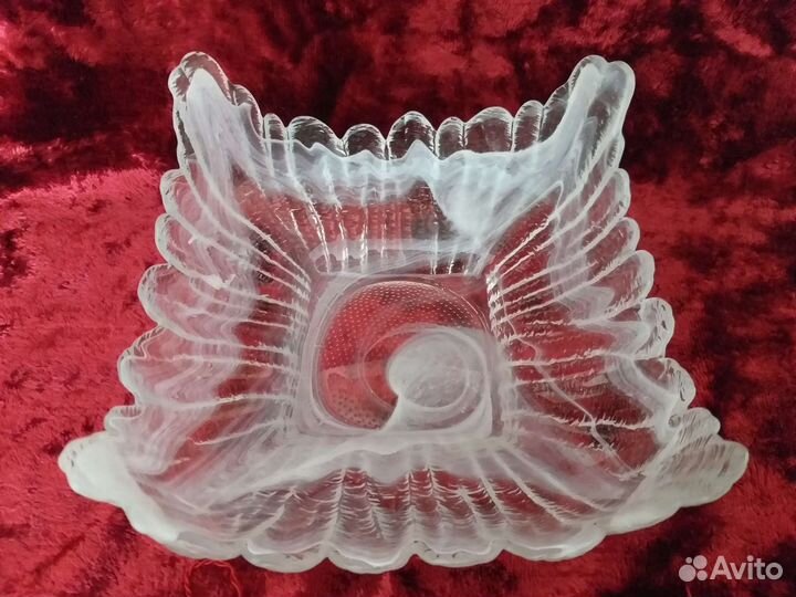 Ваза для фрукты/ конфет, стекло, СССР