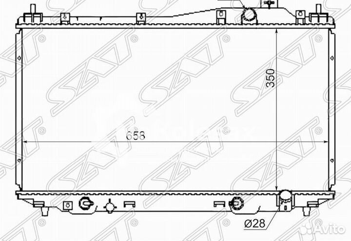 Радиатор honda civic 01-05
