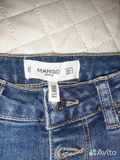 Джинсы клеш mango 40 размер