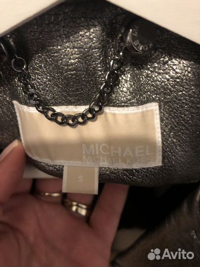 Кожаная куртка косуха Michael Kors