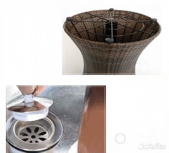 Садовая мебель, столик из искусственного ротанга