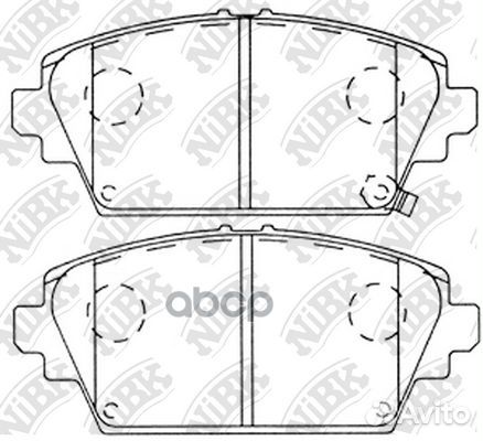 Колодки тормозные дисковые PN8106 NiBK