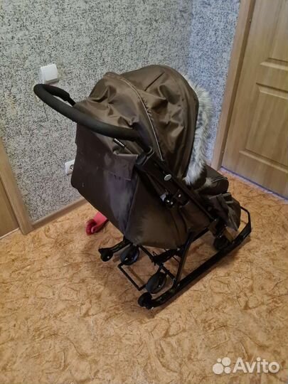 Санки коляска комбинированная Ника 7-5S