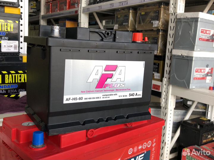 Аккумулятор Afa (Афа) 60Ah 540A любая полярность