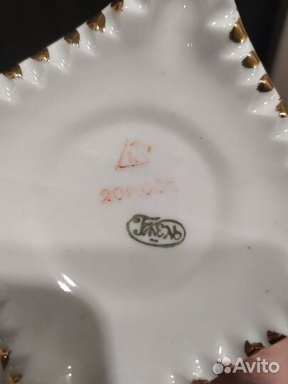 Самовар фарфоровый Гжель