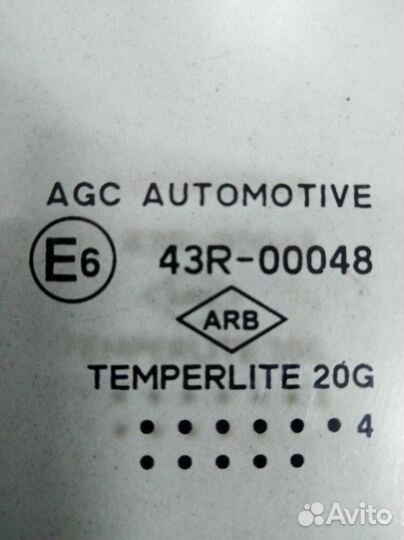 Стекло двери задней левой форточка Renault Sandero