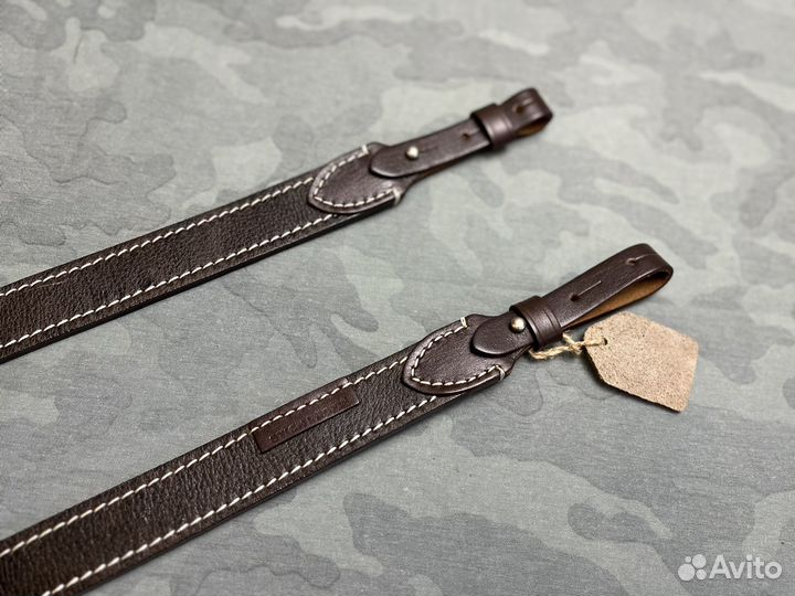 Ремень для ружья натуральная кожа коричневый