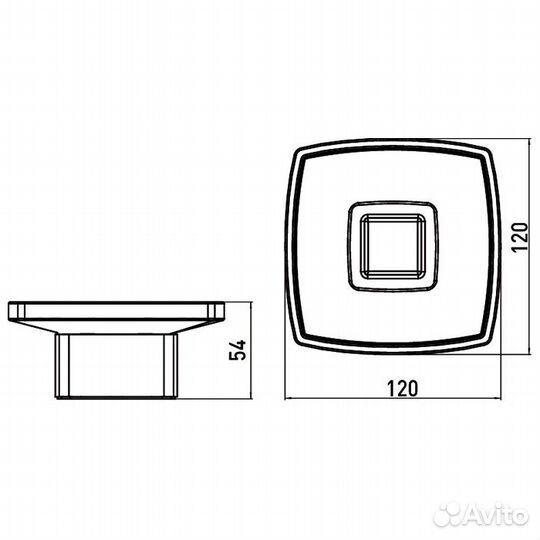 Emco Loft мыльница настольная, сатинированное х