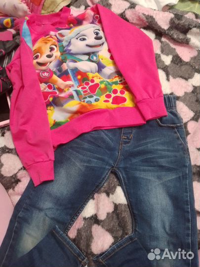 Пакет вещей для девочки 116-122 см