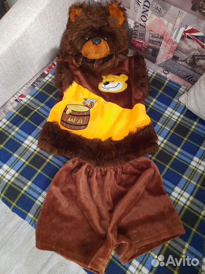 Новогодний костюм детский (мишка, зайка)