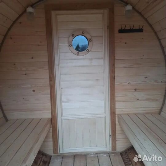 Баня-бочка 6 м. круглая