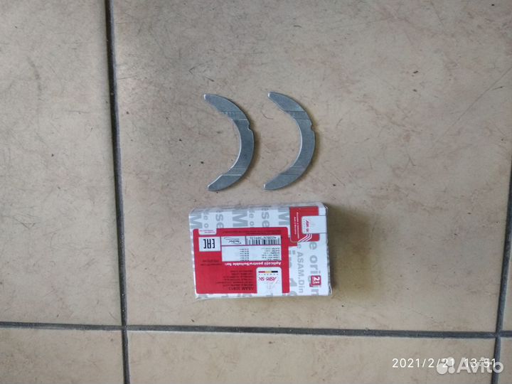 Полукольца коленвала Рено Логан, Лада Ларгус