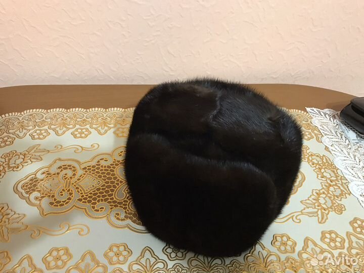 Норковая шапка мужская