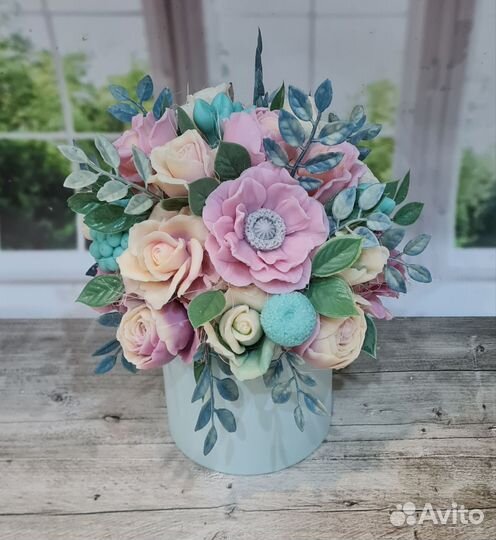 Букет из мыла учителю,день рождения