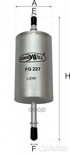 Фильтр топливный FG227 Goodwill