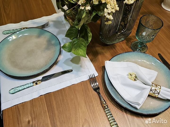 Салфетки сервировочные скатерть льняная