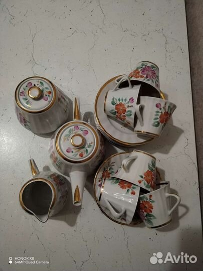 Чайно-кофейный сервиз вербилки СССР