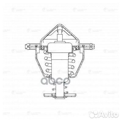 Термостат для а/м Lifan X60 11- 1.8i 82С термоэл