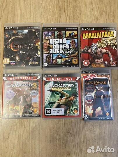Игровые диски на ps3
