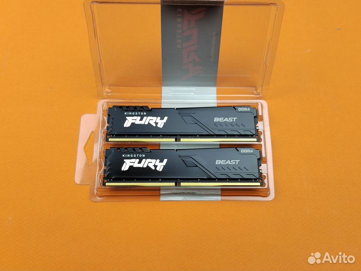 DDR4 16 гб 2666 Мгц HyperX Fury dimm
