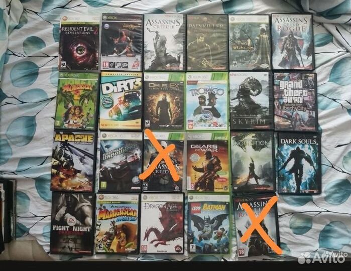 Диски на xbox 360 игры