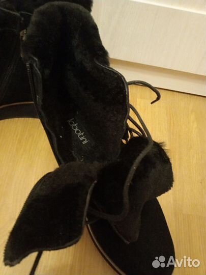 Ботинки зима натуральная замша